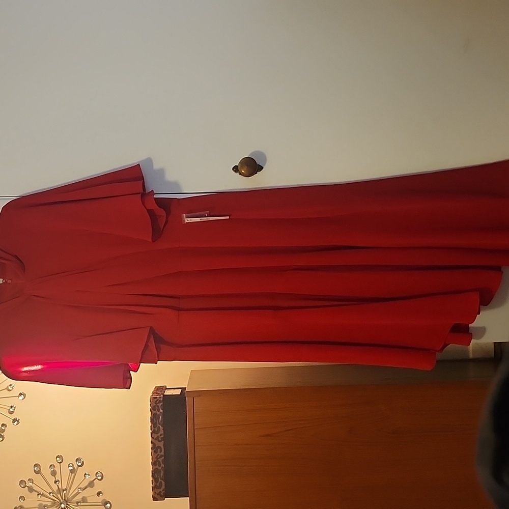 Red Chiffon dress
